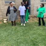Group talking outside
