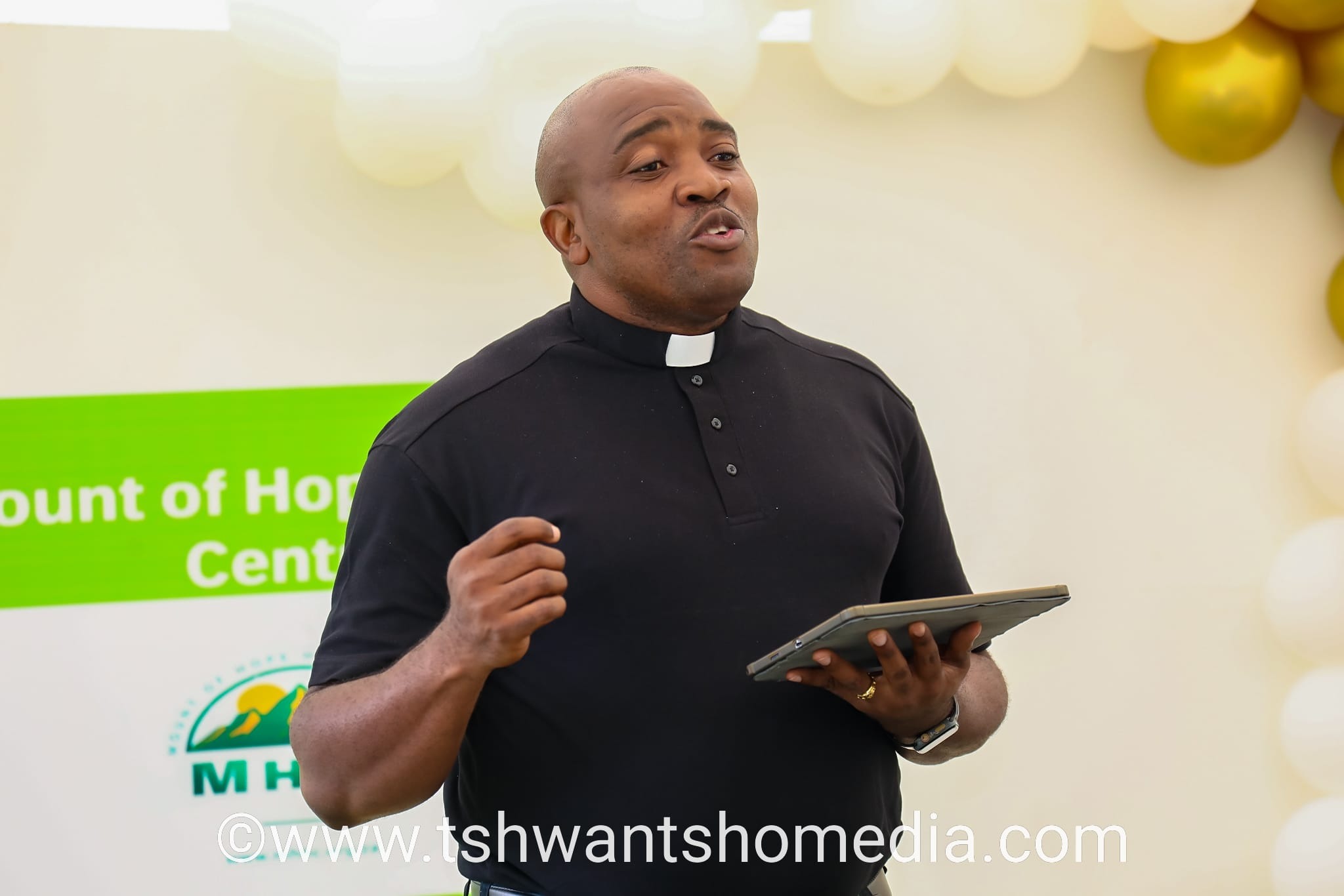 Pastor speaking